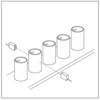 對射式光電開關(guān)用于流水線計數(shù)
